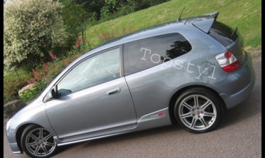 накладки на пороги Honda Civic 01-05 фото