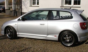 накладки на пороги Honda Civic 01-05 фото