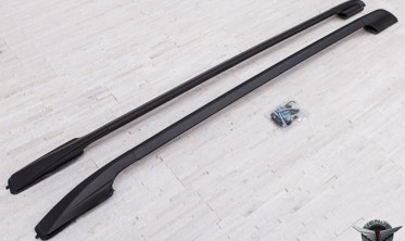 алюминиевые рейлинги на крышу Toyota RAV4 OEM черные фото