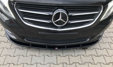 Накладка на передний бампер Mercedes V-Class W447 2014-2019 вер. 2 фото