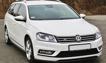 Диффузор переднего бампера Volkswagen Passat B7 R-Line версия фото