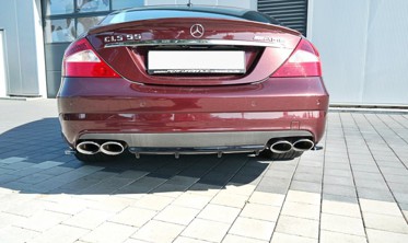 Центральный диффузор заднего бампера Mercedes CLS C219 55AMG фото