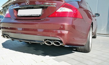 Центральный диффузор заднего бампера Mercedes CLS C219 55AMG фото