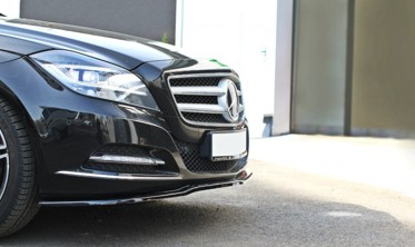 Спойлер під передній бампер Mercedes CLS C218 вер.1 фото