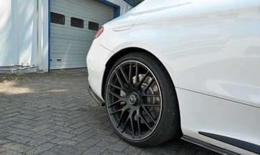 Бічні дифузори на задній бампер Mercedes C-class C205 63AMG Coupe фото
