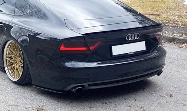 Боковые диффузоры заднего бампера Audi A7 S-line C7 фото