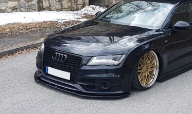 Тюнінгова накладка переднього бампера Audi S7/A7 S-line C7 вер. 2 фото