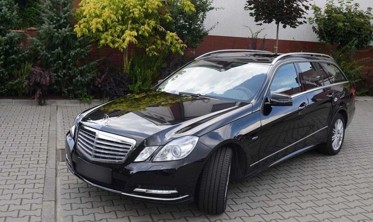 Захисна накладка із загином на край бампера Mercedes E W212 Kombi фото
