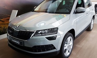 Защитная накладка на задний бампер Skoda Karoq фото