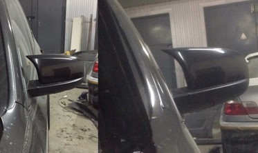 Накладки на дзеркала BMW X5 E70 у стилі X5M фото