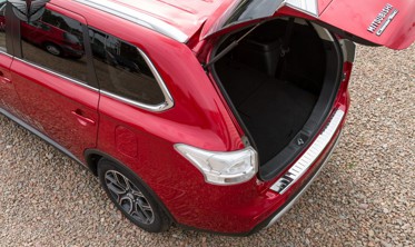 Защитная накладка заднего бампера Mitsubishi Outlander III хром фото