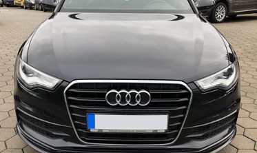 Накладка переднього бампера Audi A6 C7 S-line/S6 фото
