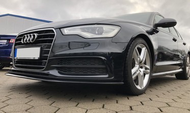 Накладка переднього бампера Audi A6 C7 S-line/S6 фото