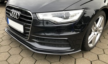Накладка переднього бампера Audi A6 C7 S-line/S6 фото