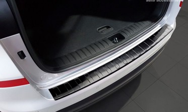 Защитная накладка на задний бампер Hyundai Tucson III черная фото