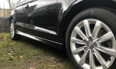 Накладки на пороги Audi A3 8V sedan стиль S3/S-line фото