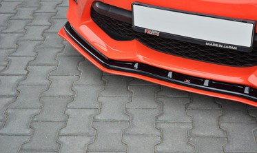 Дифузор переднього бампера з червоною смугою Toyota GT86 FL верс.4 фото