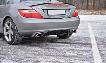 Центральний дифузор заднього бампера Mercedes SLK R172 фото