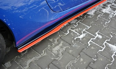 Диффузоры порогов с красной полосой Subaru BRZ / Toyota GT86 (вер.2) фото