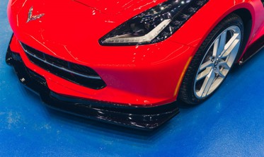 Передняя накладка на бампер Chevrolet Corvette C7 верс.1 фото