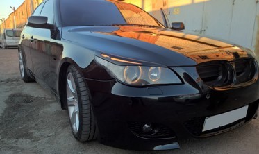 реснички (накладки на фары) BMW E60 вар.2 фото
