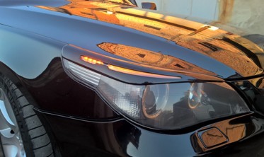 реснички (накладки на фары) BMW E60 вар.2 фото