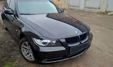 реснички (накладки на фары) BMW 3 E90 / E91 (стекловолокно) фото