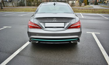 Бічні накладки на задній бампер Mercedes CLA C117 AMG-line рест. фото