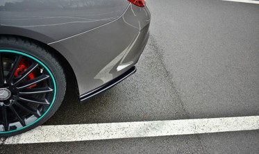 Бічні накладки на задній бампер Mercedes CLA C117 AMG-line рест. фото