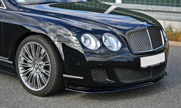 Диффузор переднего бампера Bentley Continental GT вер. 1 фото