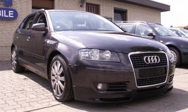 Накладка переднього бампера Audi A3 8P варіант 2 фото