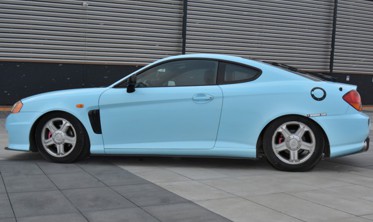Накладки под пороги Hyundai Tiburon MK2 FACELIFT фото