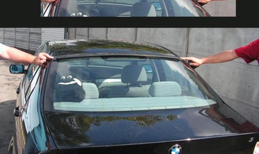 бленда (накладка) на стекло BMW 3 E46 sedan фото