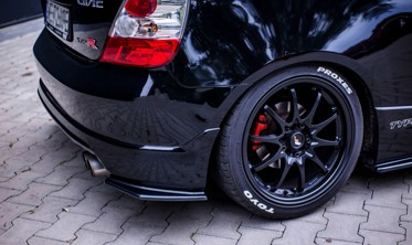 Боковые юбки заднего бампера Honda Civic EP3 (MK7) Type-R/S рест. фото