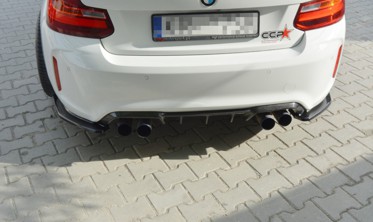 Тюнінгові накладки заднього бампера BMW M2 F87 купе фото