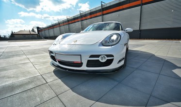 Тюнінговий дифузор для переднього бампера Porsche Cayman S 987C фото