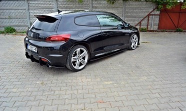 Центральный и боковые диффузоры заднего бампера VW Scirocco R фото