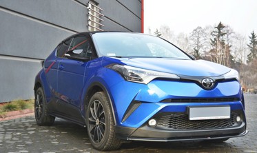 Накладка на передний бампер Toyota C-HR вер.1 фото