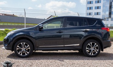хром накладки на двери Toyota RAV4 (ABS-пластик) фото