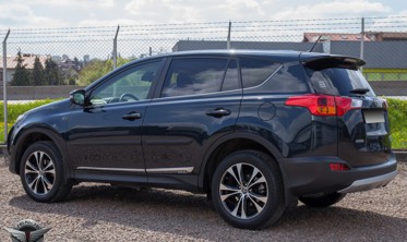 хром накладки на двери Toyota RAV4 (ABS-пластик) фото