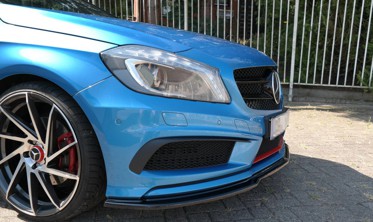 Накладка переднего бампера Mercedes A Klasa W176 AMG-Line дорестайл фото