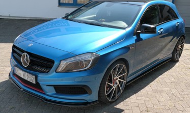 Накладка переднего бампера Mercedes A Klasa W176 AMG-Line дорестайл фото