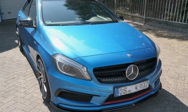 Накладка переднего бампера Mercedes A Klasa W176 AMG-Line дорестайл фото