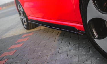 Диффузоры под пороги Volkswagen Polo MK5 версия GTI 6R дорестайл фото