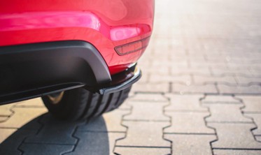 Бічні накладки на задній бампер VW Polo MK5 версія GTI 6R дорестайл фото