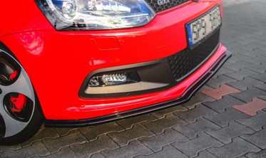 Дифузор переднього бампера Volkswagen Polo MK5 GTI 6R дорестайл верс.2 фото