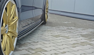 Диффузоры тюнинговые под пороги Volkswagen Jetta MK6 Sedan дорест. фото
