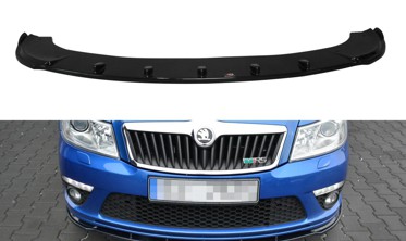 Дифузор переднього бампера Skoda Octavia MK2 RS версія рестайл фото