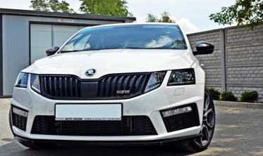 Дифузор переднього бампера Skoda Octavia МК3 версія RS дорестайл (вер.1) фото