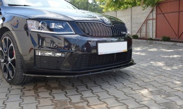 Дифузор переднього бампера Skoda Octavia МК3 версія RS дорестайл (вер.1) фото